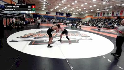 184 lbs Cons. Round 5 - RJ Samuels, Wisconsin-Whitewater vs Austin Wilkins, Cornell College