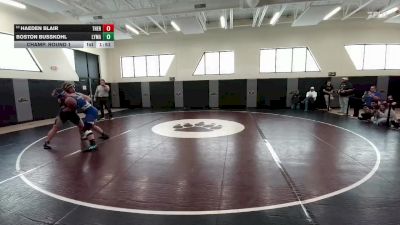 190 lbs Champ. Round 1 - Boston Busskohl, Lyman vs Haeden Blair, Thermopolis