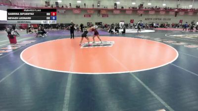 138 B Semifinal - Sabrina Sifuentez, Southern Oregon University vs Nevaeh Leonard, Chadron State
