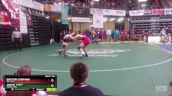 150 lbs Quarterfinal - Deryk Yott, Hoisington vs Dayton Stephen, Hill City