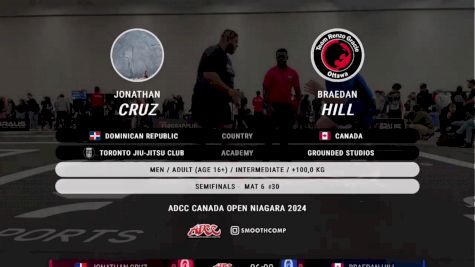 Braedan Hill vs Jonathan Cruz 2024 ADCC Niagara Open