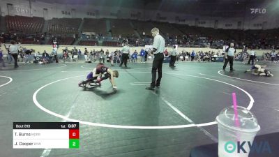 61 lbs Consolation - Ty Burns, Morrison Takedown Club vs James Cooper, Bristow Youth Wrestling
