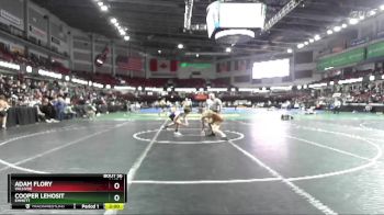 132 lbs Quarterfinal - Adam Flory, Vallivue vs Cooper Lehosit, Emmett