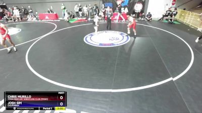 150 lbs Cons. Round 3 - Chris Murillo, Titan Mercury Wrestling Club (TMWC) vs Josh Sim, California