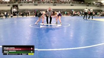 120 lbs Quarterfinal - Rylee Coots, Lathrop Youth Wrestling Club vs Kiley DiGusto, Missouri