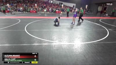 135+ Round 1 - Rielyn Cuff, Kenosha Wrestling Academy vs Autumn Brandt, Mosinee Youth Wrestling