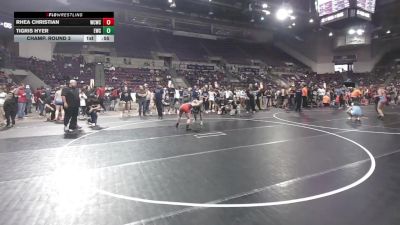 116-119.3 lbs Champ. Round 3 - Tigris Hyer, Eaglecrest Wrestling Club vs Rhea Christian, Wrecking Crew Wrestling Club