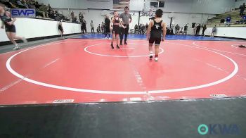 70-75 lbs Semifinal - Kyler Chewey, Chewey vs Ryker Hushbeck, Verdigris Youth Wrestling