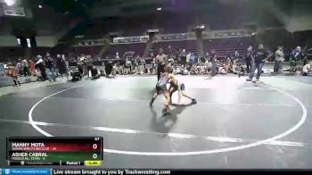 67 lbs Round 2 (10 Team) - Manny Mota, Duran Wrestling Club vs Asher Cabral, Pueblo All Stars