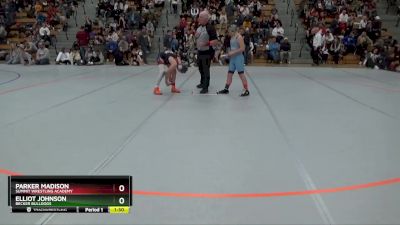 110 lbs Champ. Round 1 - Parker Madison, Summit Wrestling Academy vs Elliot Johnson, Becker Bulldogs