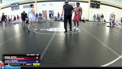 285 lbs 5th Place Match - Hosia Smith, Fighting Irish Wrestling Club vs Alex Lozano, Columbus North Wrestling Club