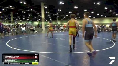 170 lbs Round 1 (16 Team) - Aden Eliason, Alpha Wrestling vs Wyatt Jones, Coastline Tidal Wave