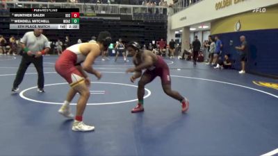174 lbs 5th Place Match - Wendell Mitchell, Mt. San Antonio College vs Munther Saleh, Sacramento City College