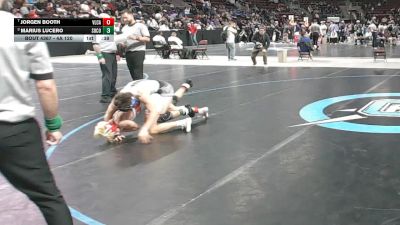 4A 120 lbs 5th Place Match - Jorgen Booth, Valencia vs Marius Lucero, Socorro