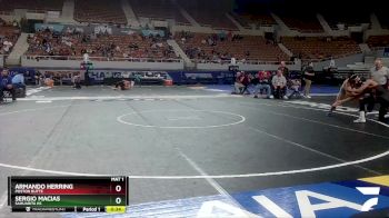 D3-144 lbs Cons. Round 2 - Armando Herring, Poston Butte vs Sergio Macias, Sahuarita Hs