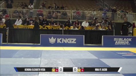 Nina Fe Jacob vs Kendra Elizabeth Vega 2025 Pan Jiu Jitsu IBJJF Championship