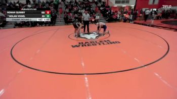 157 lbs Champ. Round 2 - Ronan Quimby, Rockton (HONONEGAH) vs Nolan Vogel, JOLIET (CATHOLIC Academy)