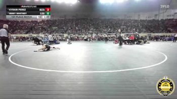 G6A-100 lbs 1st Place Match - Kyrain Perez, Westmoore-Girls vs Remy Whitney, El Reno-Girls