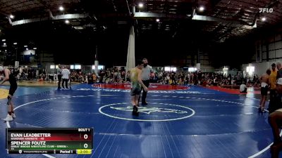 95 lbs Semifinals (4 Team) - Spencer Foutz, GREAT BRIDGE WRESTLING CLUB - GREEN vs Evan Leadbetter, HANOVER HAWKEYE