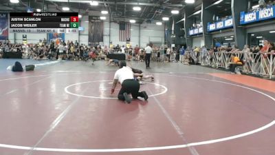 132 lbs Rr Rnd 3 - Justin Scanlon, Mat Assassins Black vs Jacob Weiler, Team Nebraska