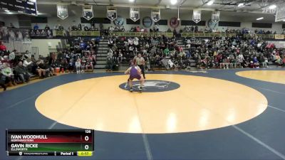 126 lbs Cons. Round 4 - Gavin Ricke, Ellsworth vs Ivan Woodhull, Northwestern