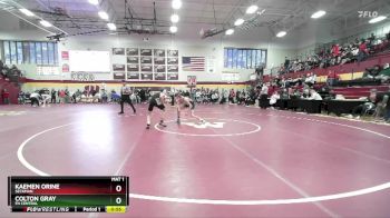 106 lbs 5th Place Match - Colton Gray, FH CENTRAL vs Kaemen Orine, SECKMAN