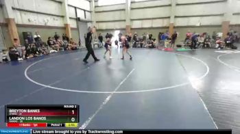 106 lbs Round 2 (10 Team) - Breyton Banks, UTAH2 vs Landon Los Banos, HAWAII