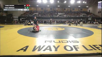 120 lbs Quarterfinal - Gabe Swann, Baylor School vs Max Berman, Germantown Academy