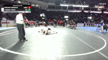 120 lbs Champ. Round 1 - Brody Lynch, Lewiston vs Brooks Sheridan, Camas