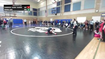 130lbs Champ. Round 2 - Cameron `Alena` Harris, Lake Stevens (Girls) vs Sierra Sok, Spanaway Lake (Girls)