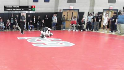113 lbs 7th Place - Brodie Kaplan, Shepherd Hill vs Jayson Encarnacao, Reading