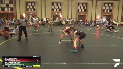 85 lbs Round 4 (6 Team) - Chase Smith, Mat Assassins Black vs Brayden Clark, American MMA & Wrestling