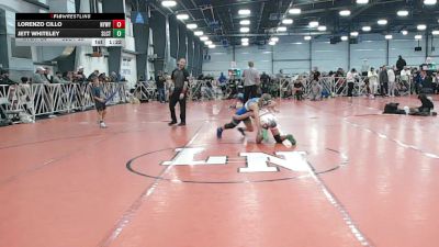 96 lbs Round 4 - 2:15pm Saturday - Lorenzo Cillo, NYWAY - Iron Empire vs Jett Whiteley, Select