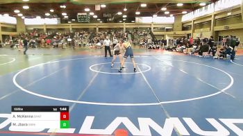 132 lbs Quarterfinal - Aidan McKenna, Dumont vs Momen Jbara, Saddle Brook