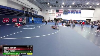 63 lbs Champ. Round 1 - Bodan Horner, Natrona Colts Wrestling Club vs Collin Felton, Douglas WC