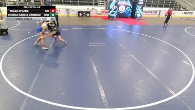 Junior Girls - 190 lbs Cons. Semis - Halle Spears, Michigan Wrestling Academy vs Bricsia Garcia Vasquez, Sebolt Women Wrestling Academy