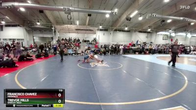 113 lbs Cons. Round 2 - Trevor Mills, Greeley West vs Francisco Chavez, Frederick