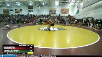 195 lbs Round 2 - Genesis Rodriguez, Steelclaw Wrestling Club vs Kiona Michel, Omak Wrecking Crew