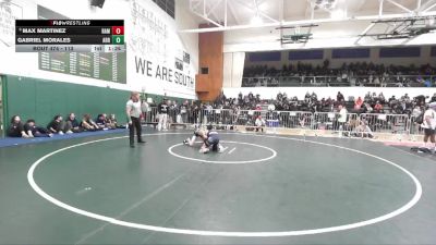 113 lbs Semifinal - Max Martinez, Ramona (Riverside) vs Gabriel Morales, Arroyo