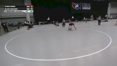100 lbs Champ. Rd Of 64 - Ayden Ewing, Richland Center Youth Wrestling vs Blake Goucher, Prodigy Wrestling