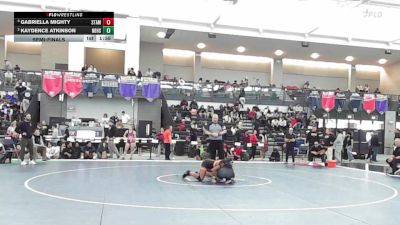 165 lbs Semifinal - Gabriella Mighty, Stamford vs Kaydence Atkinson, New Britain