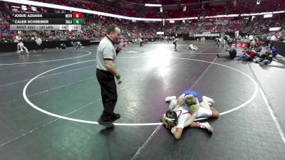 120 lbs Cons. Semis - Caleb Schreiber, Random Lake vs Josue Azuara, Weyauwega-Fremont