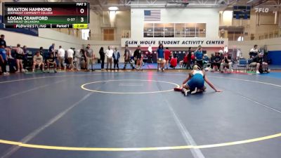 125 lbs Champ. Round 1 - Braxton Hammond, Southeast Community College vs Logan Crawford, Northeast Oklahoma