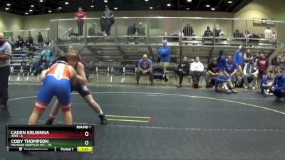 140 lbs Round 1 (6 Team) - Cody Thompson, Michigan Grappler RTC vs Caden Krusinga, Ares