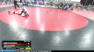 96 lbs Champ. Round 1 - Connor Emerson, INWTC vs Gideon Rapier, Priest River WC