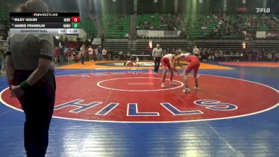 7A 132 lbs Quarterfinal - James Franklin, Oak Mountain vs Riley Hulwi, Hewitt-Trussville