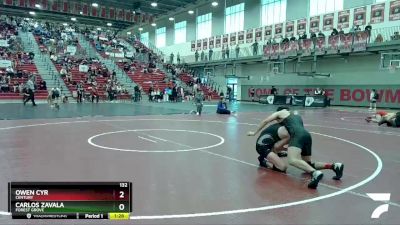 132 lbs Quarterfinal - Owen Cyr, Century vs Carlos Zavala, Forest Grove