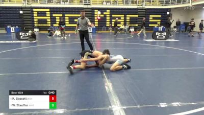 107 lbs Consy 8 - Keegan Bassett, Bishop McCort vs Wyatt Stauffer, Wyoming Seminary