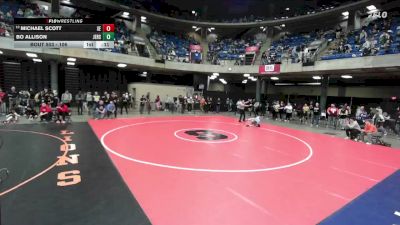 106 lbs Champ. Round 3 - Michael Scott, Lincoln-Way (West) vs Bo Allison, Jerseyville