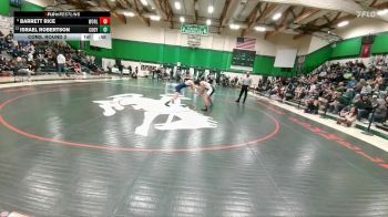 165 lbs Cons. Round 2 - Barrett Rice, Worland vs Israel Robertson, Cody